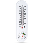 H&uuml;gromeetriga termomeeter, 23 cm, valge