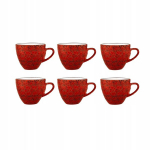 Portselanist espressotass punane 75 ml Wilmax 6 tk.