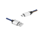 PS USB-mikroUSB kaabel, 1m, denim.