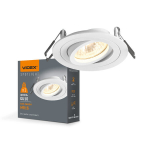 S&uuml;vistatav kohtvalgusti Videx GU10 &uuml;mmargune 9,2 cm, valge