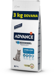 12 + 3 kg kingitusega Advance "Adult sterilized" steriliseeritud kassidele