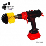 Professionaalne puhastushari Premium Drill Brush by Kornely, pehme, kollane