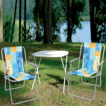 Kokkupandav matkatool Patio Piccolo Mix 89cm, roheline/kollane