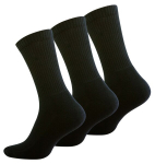 Meeste kammitud puuvillast spordisokid Stark Soul, 3 paari, must