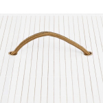 vidaXL bambusest pesukorv 1 sektsiooniga, valge