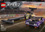 76904 LEGO&reg; Speed Champions Mopar Dodge//SRT Top Fuel Dragster ir 1970 Dodge Challenger T/A