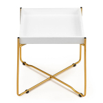 Skandinaavia kohvilaud kuldmetallist jalgadega