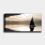 Reproduktsioon l&otilde;uendil Laev, 50x120 cm
