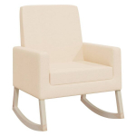 Kiiktool vidaXL, kreemjas, kangas, Kreminė