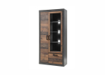Vitriinkapp Imv Brooklyn, 97 cm, pruun/hall
