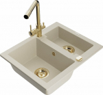 Graniidist k&ouml;&ouml;givalamu Mexen Carlos koos segisti ja sifooniga, Beige+Gold