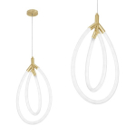 Rippvalgust Toolight Led G017-Cp Gold 46,5X29X45Cm