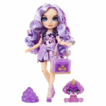 Rainbow High Fashion Doll with Slime Kit and Pet - Purple (Purple) - 11" Glitter Doll with Slime Kit