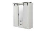 Riidekapp Imv Sherwood, 162 cm, valge/hall