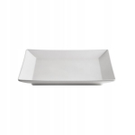 Macario Metro Professional ruudukujulised valged taldrikud, 6 tk., 18x18 cm