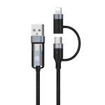 Tellur TLL155411, USB-A/USB-C/Lightning, 1 m