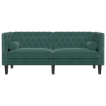 2-kohaline Chesterfield diivan rullpatjadega tumeroheline samet CFE92251