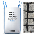 Must sillutuskivi t&auml;ide 1-3 mm 1000 kg Big Bag