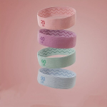 Universaalne Pol&uuml;ester Fitness Vastupanu Rihm - Keskmise Pingega Harjutuste Tugevdamise ja Jooga J&otilde;utreening Elastik. , Dusk Pink 9,07 KG + Hibiscus Purple 18,14 KG + Baguio Blue 27,22 KG + Morning Mist Blue 40,82 KG