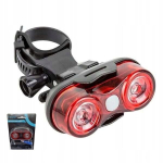 Verso tagumine jalgrattalamp Maxpower 2x0,5 W, kinnitatav sadulapostile, patareitoitega