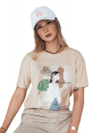 Naiste pruun T-s&auml;rk Breivi RY2618-60157-XL/XXL