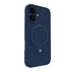 Evelatus Premium Magsafe Soft Touch silikoon&uuml;mbris alusega jaoks Apple iPhone 16 Tumesinine