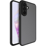 "Imak" K&otilde;va silikoon (TPU) matt kaaned - toonitud / must (Galaxy A56)