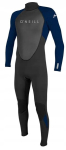 Meeste kalipso O'neill Reactor Ii 3/2mm Back Zip Full Black/abyss, suurus Xl