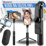 Asato selfie-pulk led-lambiga, statiiv telefonile, bluetooth pult