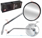 Moretti kroomitud mootorratta peeglid mootorrattale, rollerile, quadile, jalgrattale R+r M10