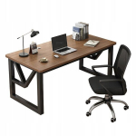 Arvutim&auml;ngude laud modernne tume p&ouml;&ouml;k loft industrial 120 cm