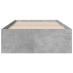 &uuml;heinimese voodi，t&auml;iskasvanu voodi，voodiraam sahtlitega, betoonhall, 100x 200 cm, tehispuit CFE6045760