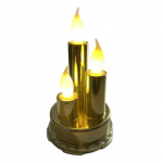 Dekoratiivsed kuldsed k&uuml;&uuml;nlad, dekoratiivne k&uuml;&uuml;nal, realistlik led-k&uuml;&uuml;nalde siset&uuml;kk