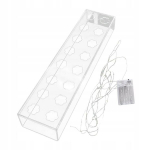 Lillekastid Veekinnitus Taime paljunduskonteiner 40x10x6,5 cm Led valgustus