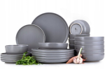 S&ouml;&ouml;giserviis hall matt taldrikute komplekt 6 inimesele / 24 osa Victo Konsimo