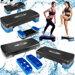 Stepper aeroobika ja fitnessi jaoks, 2 reguleeritava astmega, libisemiskindel
