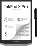 Pocketbook Inkpad X Pro Mist Grey Wlan Bluetooth 10,3-tolline Usb-c 32gb puuteekraan