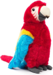 Uni-toys - papagoi (punane) - 28 cm (k&otilde;rgus) - pl&uuml;&uuml;sist lind - pl&uuml;&uuml;sm&auml;nguasi, kaisukaru