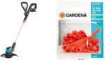 Gardena Easycut akuga trimmer 23/18v P4a Ready-to-use komplekt ja asendusterad Rotorcut: asendustera murutrimmerile ja akutrimmerile, plastiktera, kergesti vahetatav, pakis 20 tk