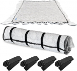 Queen/full madratsi vaakumkotid kolimiseks ja hoiustamiseks, memory foam lateksmadratsi hoiukotid, Full Queen suurus sobib madratsitele kuni 35 cm