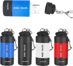 Smtfcty mini led taskulamp lastele, 4 tk, usb laetav v&otilde;tmehoidja taskulamp, v&auml;rviline, veekindel, kaasaskantav taskulamp kooli, &otilde;ue, telkimise, jahipidamise, kiireloomuliste olukordade jaoks [energiaklass a]