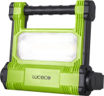 Luceco Lwr18bg-eu Laetav ehitusprožektor 20 W Kaasaskantav t&ouml;&ouml;valgusti 1800 luumenit Ip54 Veekindel akulamp 4400 Mah aku Must/roheline