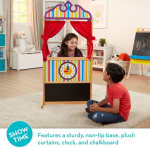 Melissa & Doug Deluxe nukuteater - vastupidav puitkonstruktsioon