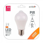 LED lamp koos liikumisanduri (PIR) ja h&auml;marusanduriga E27, A60, 8.8W, 806lm, 4000K