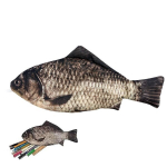 Awoxihj 1 t&uuml;kk kala kujuline pinal, uudne kala pinal, naljakas kala rahakott polsterdatud paksu vahuvoodriga kooli klassiruumi jaoks