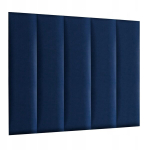 Seinapaneel 120 x 30 cm, polsterdatud 3d peats Riviera, tumesinine