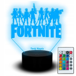 Led &ouml;&ouml;lamp 3d kujuke graveeritud vidin m&auml;ngijale Fortnite kujukesed m&auml;ng