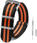 Royiio nato kellarihmad 20 mm, 22 mm rihmalaiusele, roostevabast terasest pannal, mugav, hingav, esmaklassiline ballistiline nailonrihm meestele ja naistele