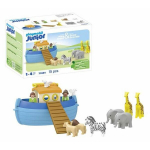 PLAYMOBIL Junior 71681 Transportable Noaks Ark, 15 osad, Inkluderar en flytande b&aring;t och djur, Fr&aring;n 1 &aring;r