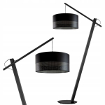 P&otilde;randalamp puidust kuppel Led E27 elutuppa ažuurne must